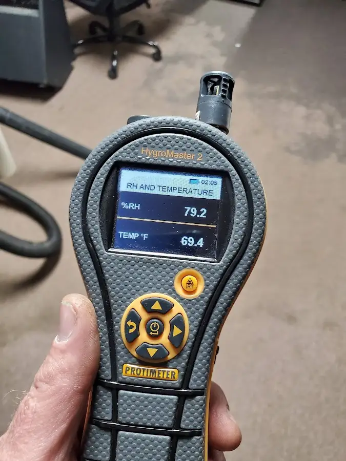 Moisture meter humidity assessment for Fire & Smoke Damage Restoration in South Bay